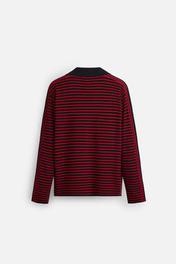 STRIPED KNIT POLO SHIRT - LIMITED EDITION - Zara фото 6