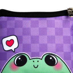 Кошелек детский текстильный Лягушка, 11?9?0.5 см, фиолетовый - NAZAMOK KIDS фото 4