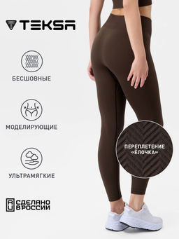 TEKSA Легинсы женские WLG 003 chocolate