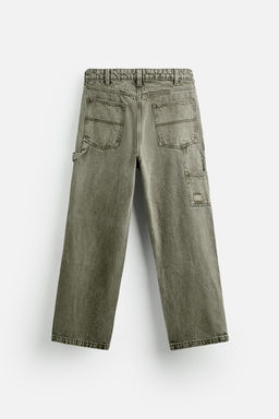 FADED CARPENTER POCKET TROUSERS - Zara фото 24