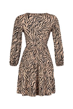 TRENDYOLMILLA K?rm?z? Retro Bask?l? Skater/Belden Ac?lan Kruvaze Yaka Mini Esnek Orme Elbise TWOAW22EL0104  фото 8