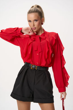 Рубашка Кристл (красный) - Эльза фото 22