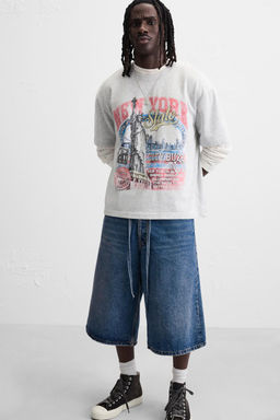 WASHED PRINT T-SHIRT - Zara фото 6