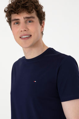 Erkek Regular Fit Bisiklet Yaka Lacivert Basic Ti__rt - U.s. polo assn фото 2