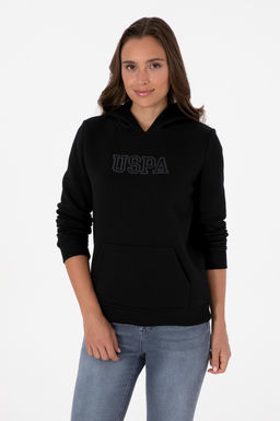 Kad_n Siyah _ardonlu Kap__onlu Basic Sweatshirt - U.s. polo assn фото 3