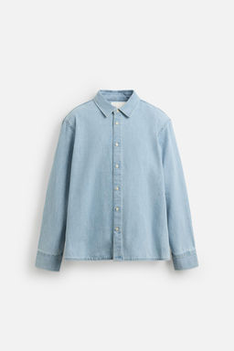 REGULAR FIT DENIM SHIRT - Zara фото 14