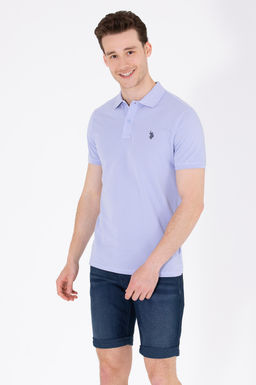 U. S. Polo Assn Мужская синяя базовая футболка с воротником-поло