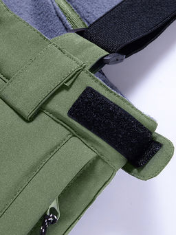 Горнолыжный костюм Valianly детский для мальчика цвета хаки 9201Kh  фото 20