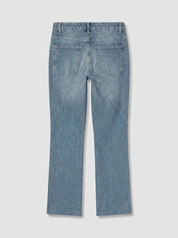 Crop Flare Kad?n Jean Pantolon