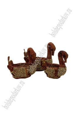 Кашпо  Лебеди 3 в 1 малые (3 шт.) в ассортименте - Больше подарков фото 2