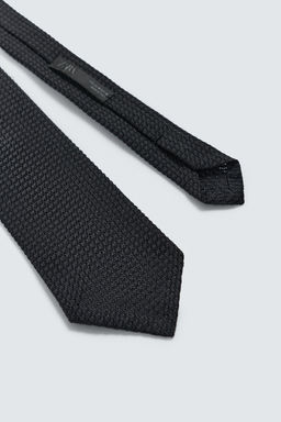 CORBATA ESTRUCTURA 100%SEDA AARON LEVINE X ZARA / Negro  фото 5