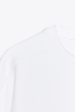 SHORT SLEEVE INTERLOCK SWEATSHIRT - Zara фото 8