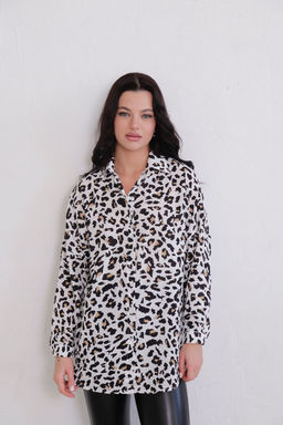 11420 Рубашка белая с принтом - Martichelli фото 13