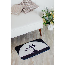 Коврик для ванной и туалета Доляна Чёрная кошка, 40?60 см, рисунок МИКС фото 2