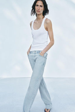ZW COLLECTION STRAIGHT BOOTCUT LOW-RISE JEANS - Zara фото 2