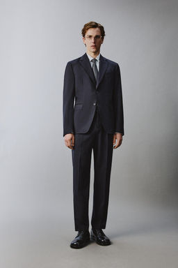 PANTAL?N TRAJE 100% LANA / Marino