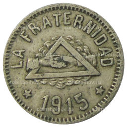 1 песета 1915 года Испания Барселона