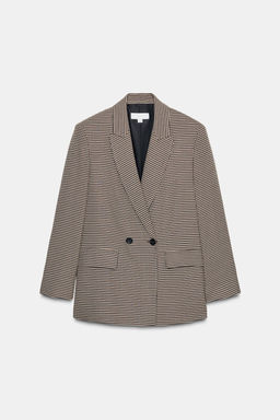 OVERSIZE DOUBLE-BREASTED BLAZER - Zara фото 7