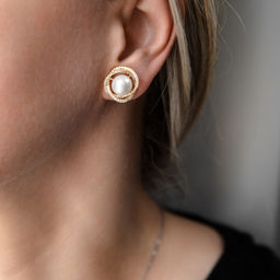 Серьги клипсы Арт. 3V-8384-Y - MyGemma фото 2