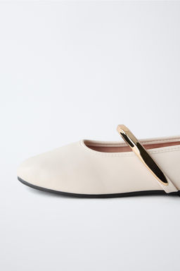 BALLERINA SHOES WITH METAL STRAP - Zara фото 6