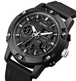 Часы наручные Skmei мужские электронные водонепронецаемые спортивные 1757black-black