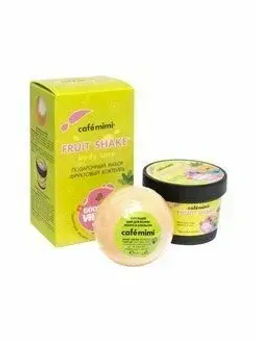 CAFE MIMI Подарочный набор FRUIT SHAKE Фруктовый коктейль (шар + крем для тела) 230г