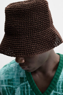 CROCHET BUCKET HAT - Zara фото 4