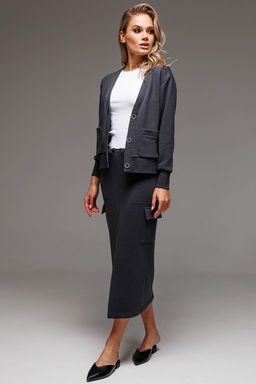 Костюм GO F7067/30-03.164-170 графит - Pirs фото 3