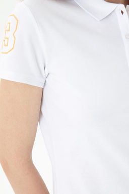 Женское белое трикотажное платье Неожиданная скидка в корзине - U.s. polo assn фото 12