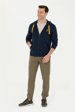 Мужской темно-синий вязаный кардиган - U.s. polo assn фото 11