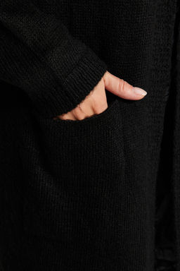 Siyah Yumusak Dokulu Cep Detayl? Triko H?rka TWOAW24HI00381 - Trendyolmilla фото 5