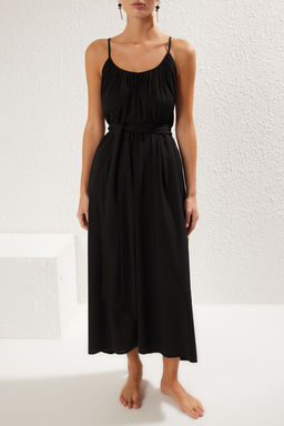 Kiremit Dokuma Buzgulu Maxi Plaj Elbise TBESS25EL00086 - Trendyolmilla фото 12