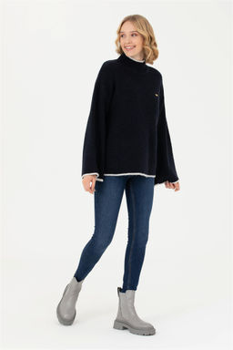 Женский темно-синий свитер - U.s. polo assn фото 4