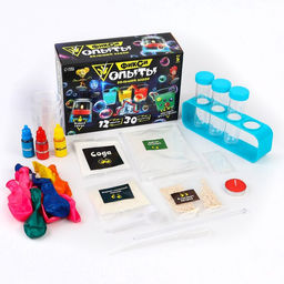 Набор для опытов Фиксики Фикси опыты. Большой набор, 12 опытов, друзья