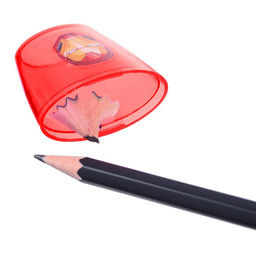 Цена за 12 шт. Точилка пластиковая, красная, «Мстители»