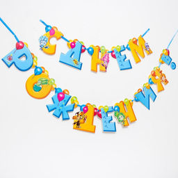 Гирлянда на ленте "С Днем Рождения", длина 205 см, Фиксики