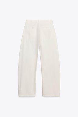 ZW COLLECTION BARREL MID-RISE JEANS - Zara фото 4