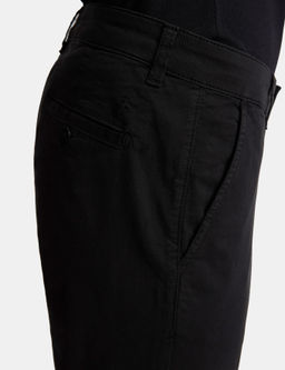 Siyah Slim Fit Pamuk Kar___ml_ Kanvas Pantolon