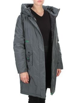 21-975 DARK GREEN Пальто зимнее женское AIKESDFRS (200 гр. холлофайбера)