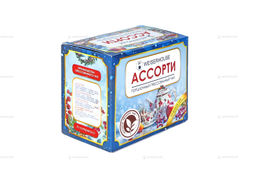Чайное ассорти кубики (черный чай) 5-7гр, 1упХ10 шт Новый год коробочка