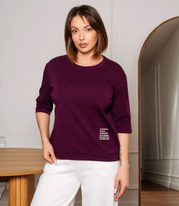 Футболка #КТ0467-55, фиолетовый