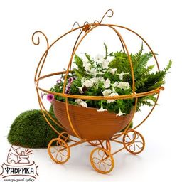 Садовая подставка для цветов 51-302 - Фабрика интерьерной ковки фото 2