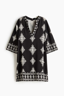 Vestido t?nica de viscosa