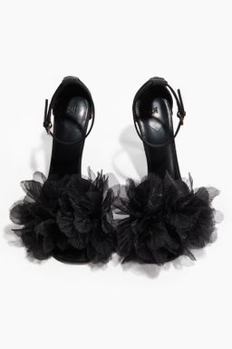 Sandalias de tac?n con flor decorativa - H&m фото 3