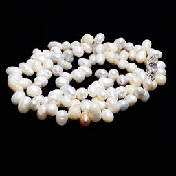 Бусы натуральный жемчуг - камень королев, дарующий любовь и счастье