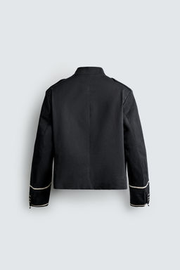 CHAQUETA CROPPED FIT CONTRASTES / Azul - Zara фото 9