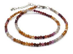 Чокер из сапфира мульти шарик гр.3мм, 41см