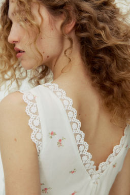 Top de viscosa con tirantes - H&m фото 4