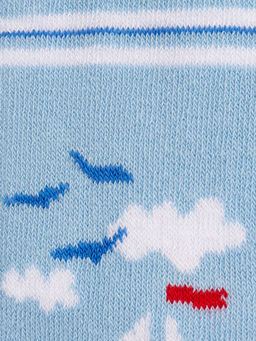 (Omsa) Collant 13P64-2 с рисунком (кораблик/якорь)