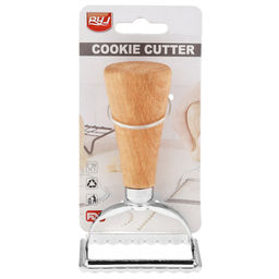 Штамп металлический для пельменей Квадрат 5,8х5,8см h10см, деревянная ручка, на картоне (Китай) - Домашняя мода фото 6